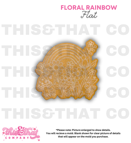 Silicone Mold for Resin | Floral Rainbow