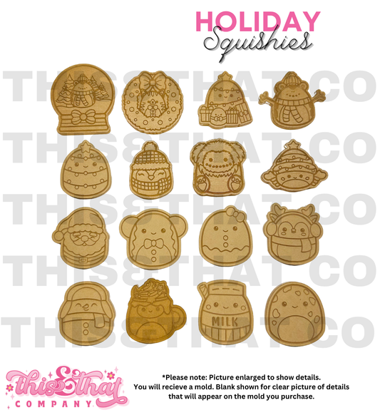 Silicone Mold For Resin | Christmas Squishies