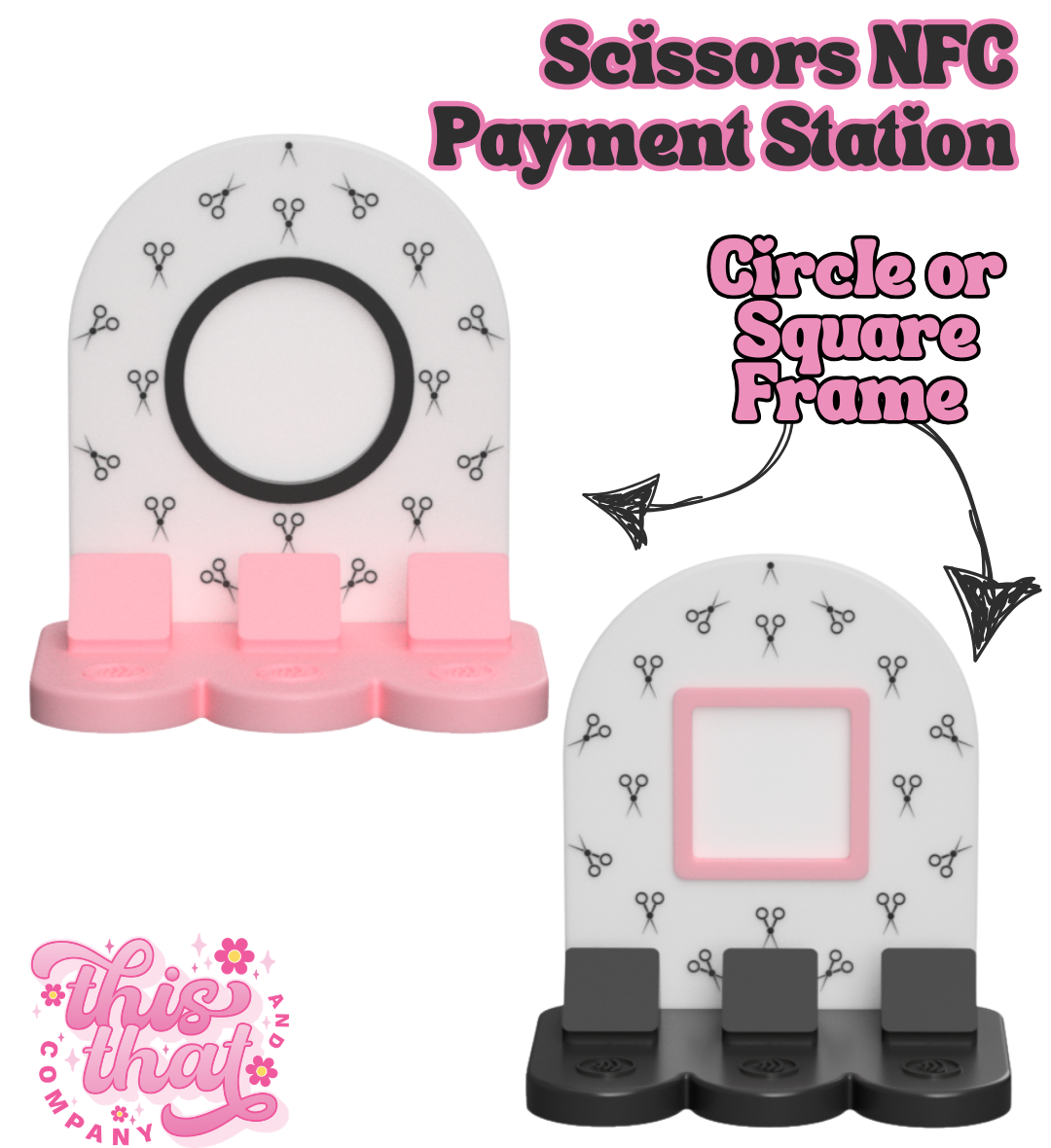 3D Print | Payment Station | FULLY CUSTOMIZABLE | Scissors