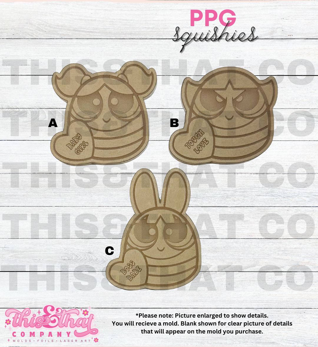 Silicone Mold For Resin | Power Girls Squishies