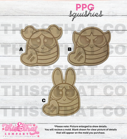 Silicone Mold For Resin | Power Girls Squishies