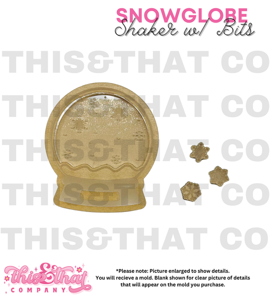 Silicone Mold For Resin | Snow Globe Shaker Keychain