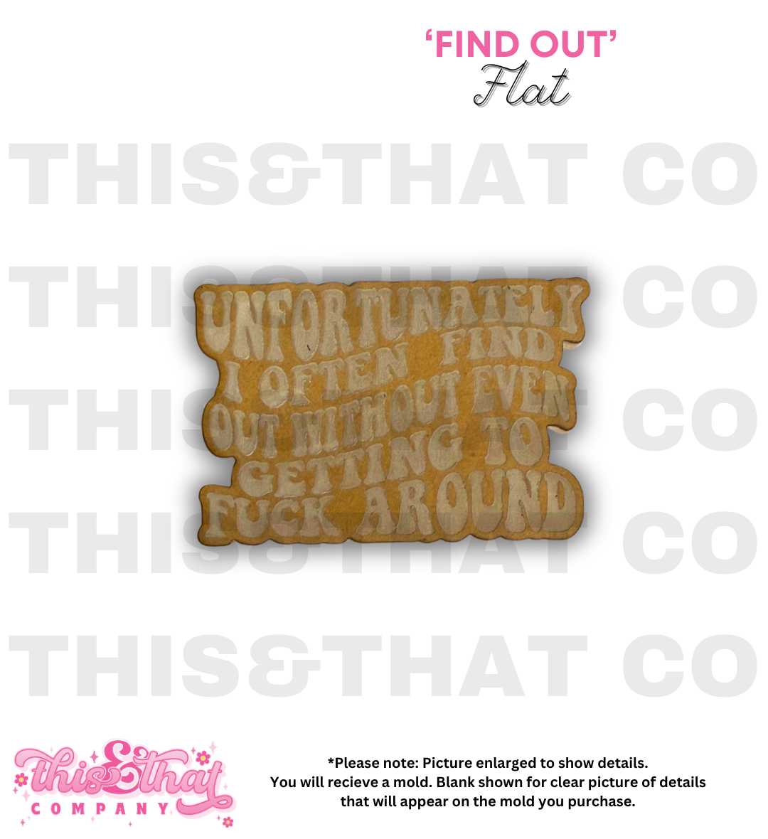 Silicone Mold for Resin | 'Find Out'