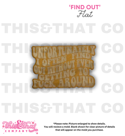 Silicone Mold for Resin | 'Find Out'