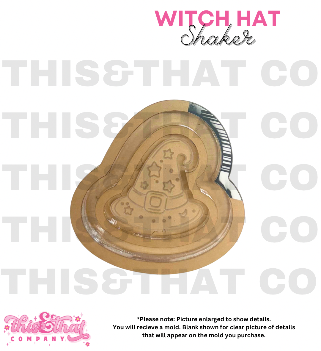 Silicone Mold for Resin | Halloween Witch Hat Shaker
