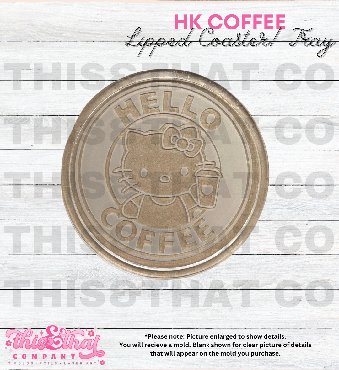 Silicone Mold for Resin | Kawaii Cat Lipped Coaster