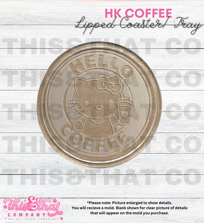 Silicone Mold for Resin | Kawaii Cat Lipped Coaster