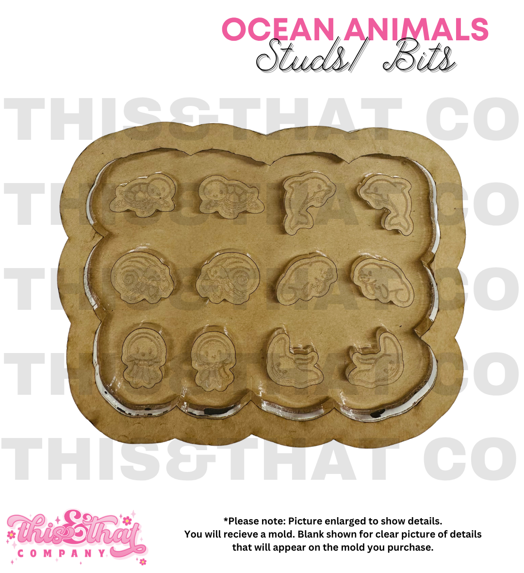 Silicone Mold For Resin | Ocean Animal Studs/Bits