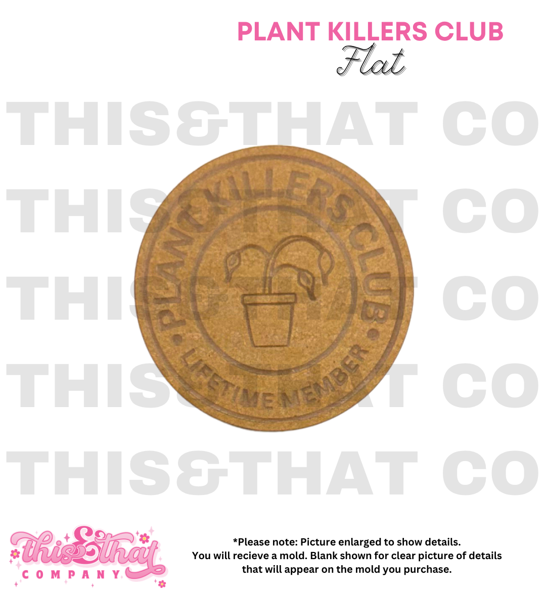 Silicone Mold for Resin | Plant Killers Club Badge