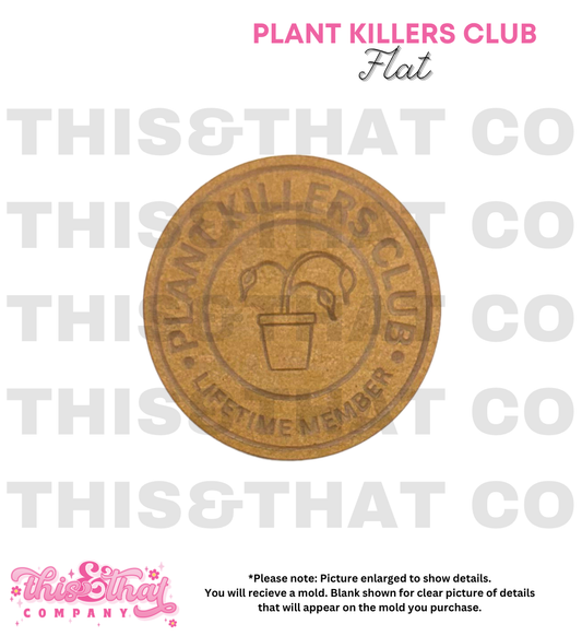 Silicone Mold for Resin | Plant Killers Club Badge