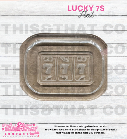 Silicone Mold For Resin | Lucky 7s Slot Flat