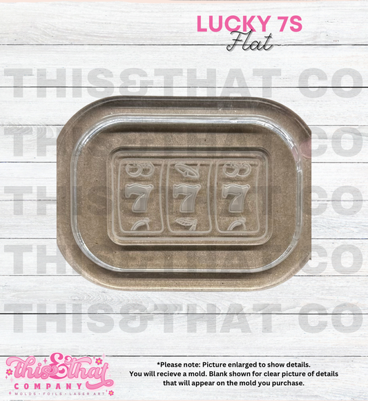 Silicone Mold For Resin | Lucky 7s Slot Flat