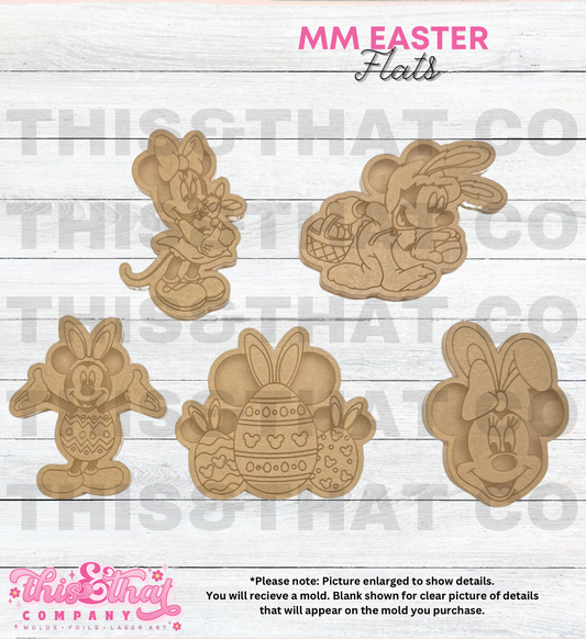 Silicone Mold For Resin | Easter Mouse Flats