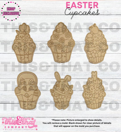 Silicone Mold | Bunny Cupcakes | SHOP EXCLUSIVE