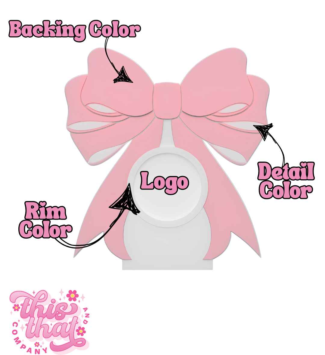 3D Print | Payment Station | FULLY CUSTOMIZABLE | Coquette Bow