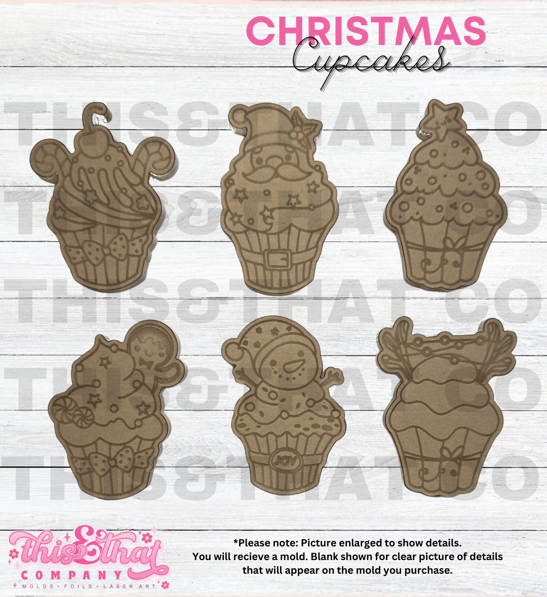 Silicone Mold | Christmas Cupcakes