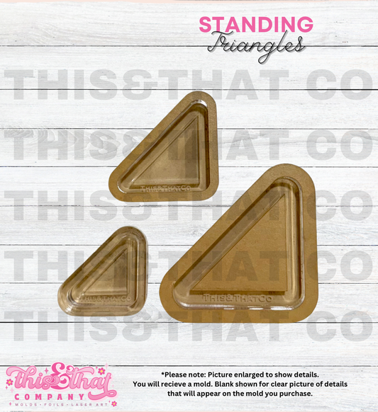 Silicone Mold For Resin | Standing Triangles