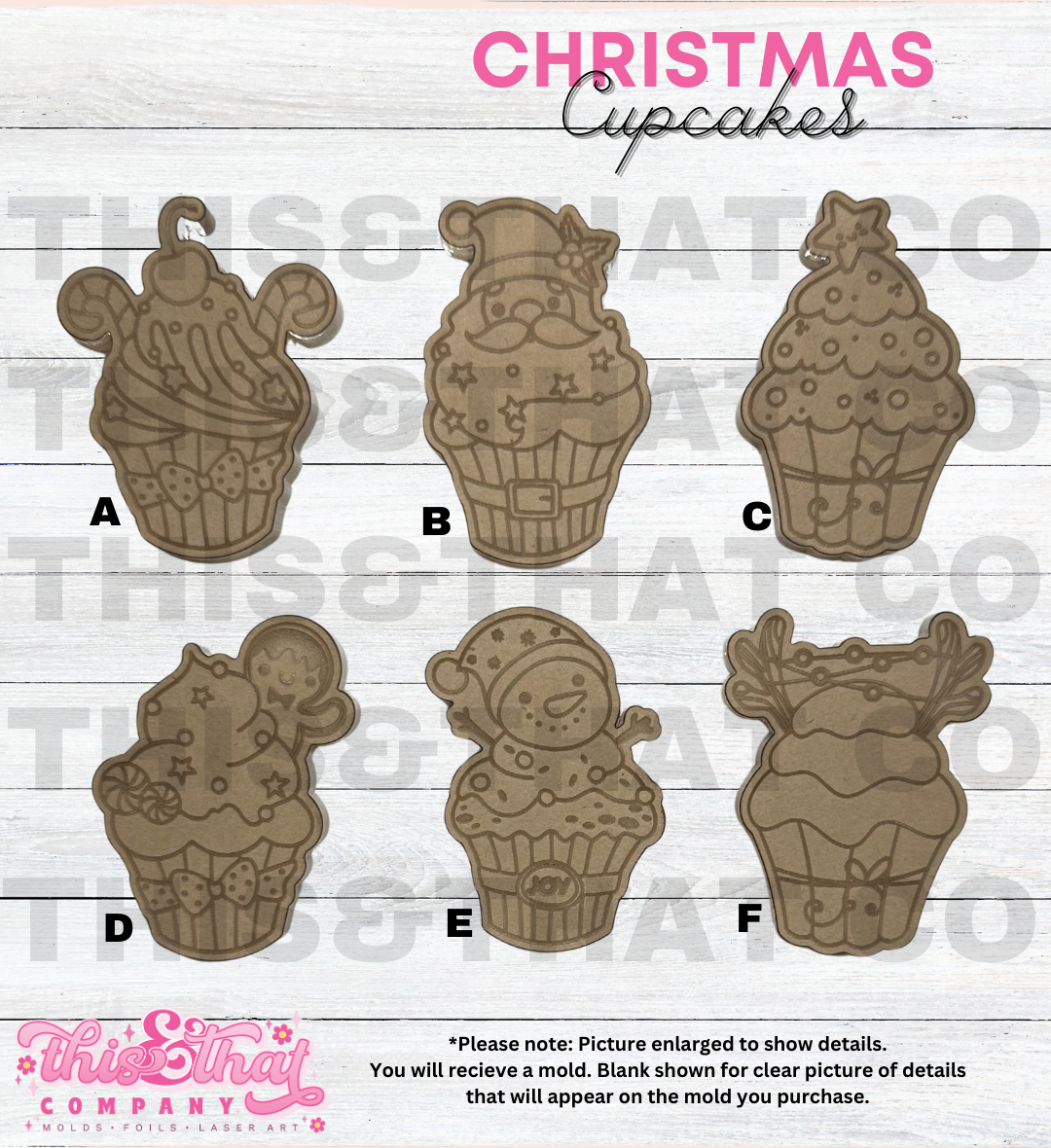 Silicone Mold | Christmas Cupcakes