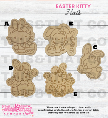 Silicone Mold For Resin |  Easter Kitty