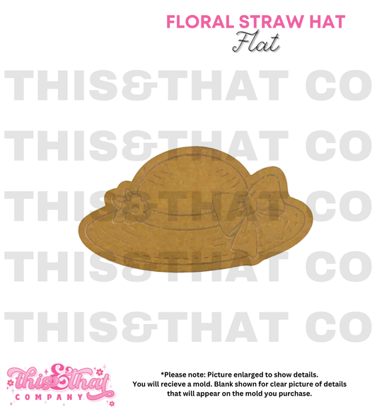 Silicone Mold for Resin | Floral Straw Hat