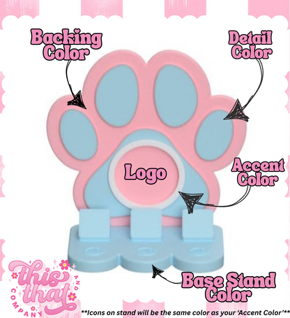 3D Print | Payment Station | FULLY CUSTOMIZABLE | Paw Print