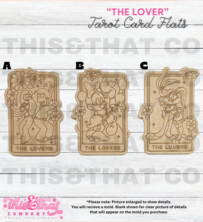Silicone Mold For Resin | The Lover Tarot Card Flats
