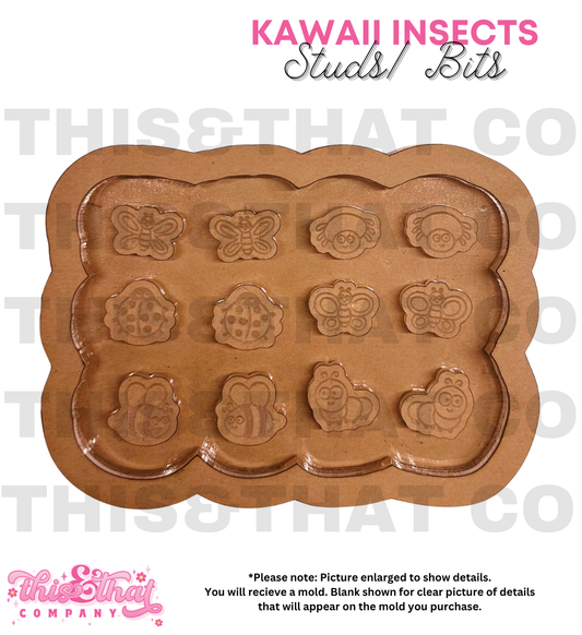 Silicone Mold For Resin | Kawaii Insects Studs/Bits
