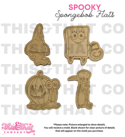 Silicone Mold For Resin | Spooky Sponge Halloween