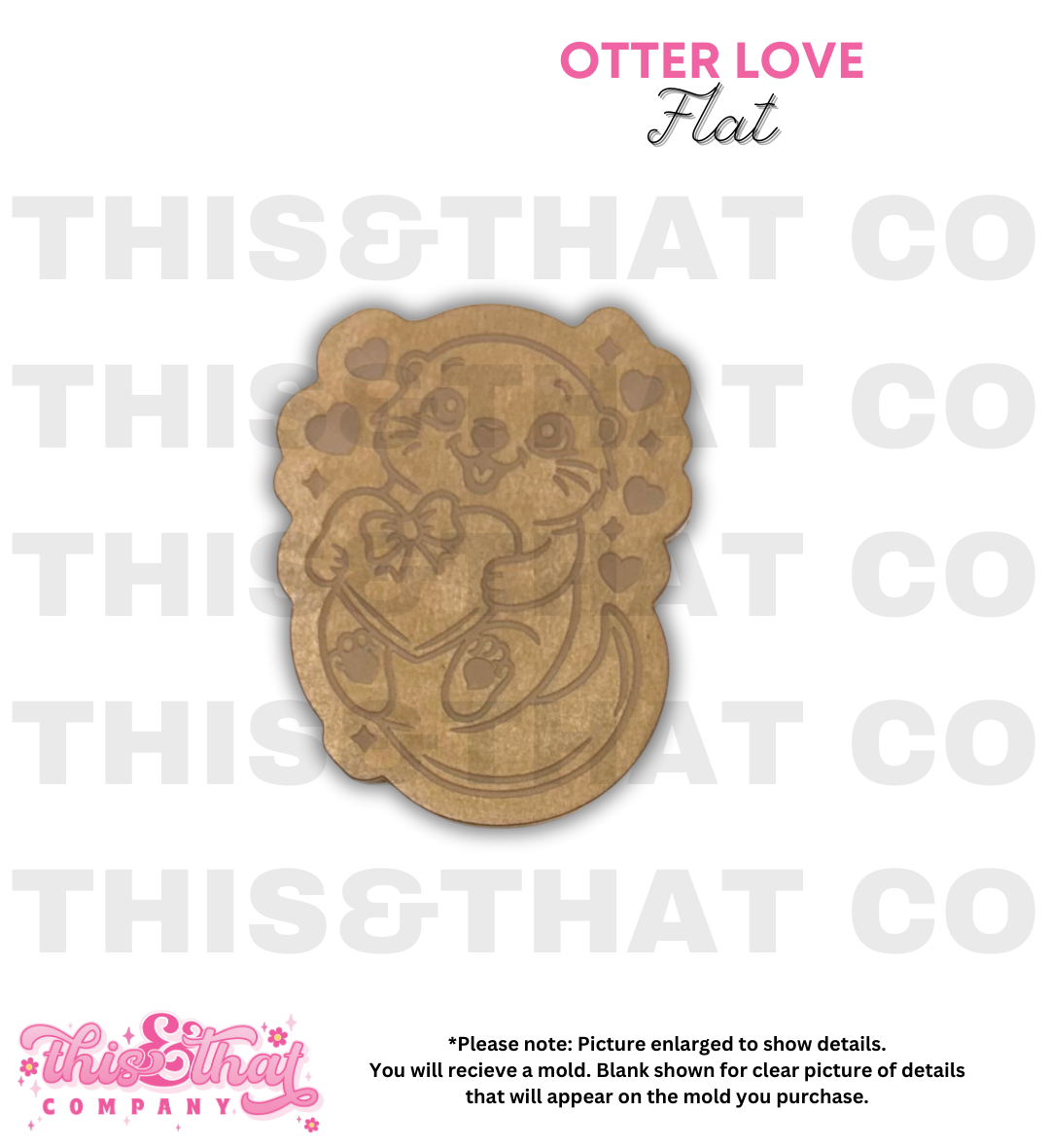 Silicone Mold for Resin | Otter Love Flat