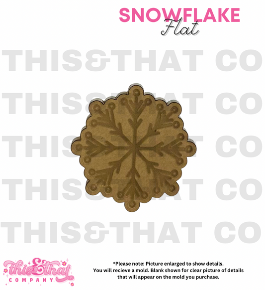 Silicone Mold for Resin | Snowflake Flat Mold