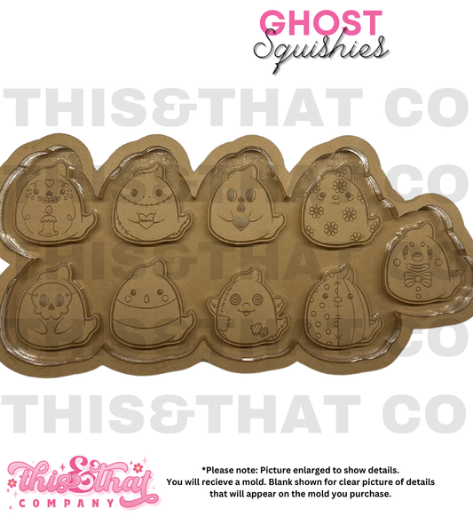 Silicone Mold For Resin | Ghost Squish Palette