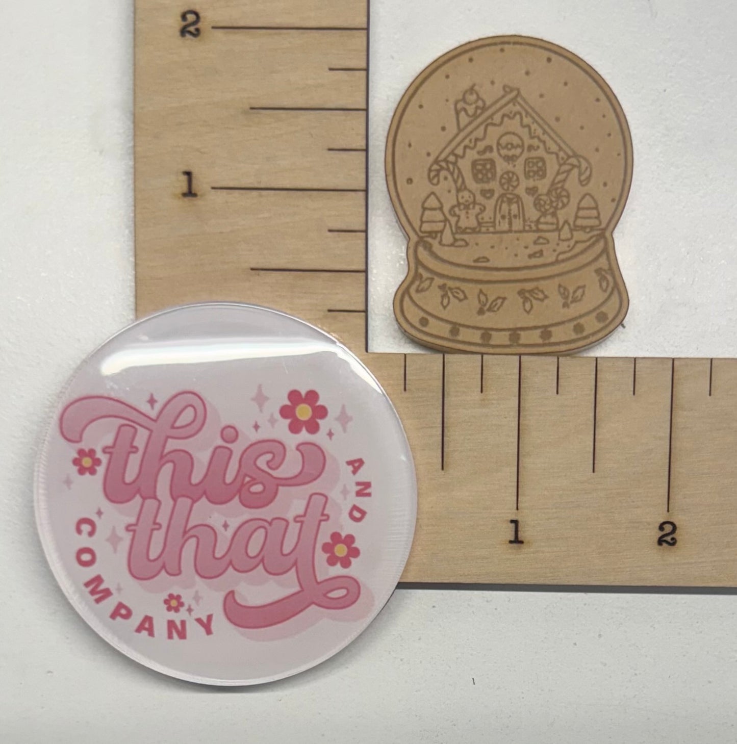 Silicone Mold for Resin | Gingerbread Snow Globe Flat