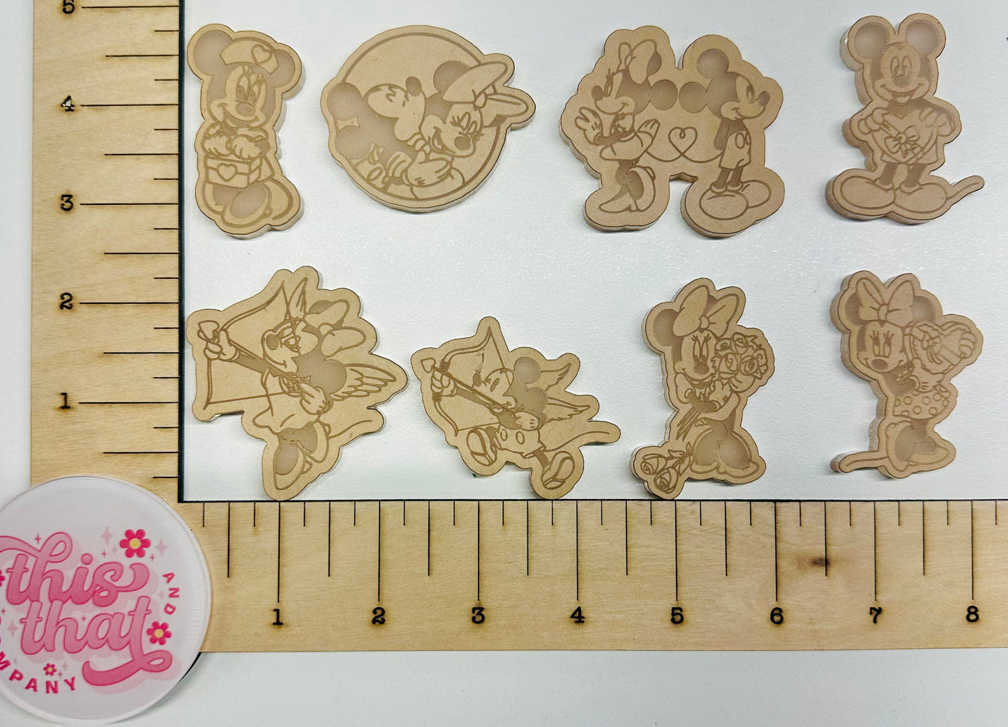 Silicone Mold For Resin | VDay Mouse & Friends Flats