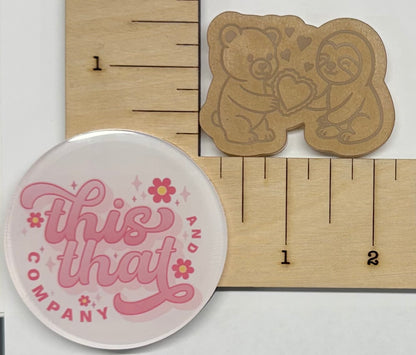 Silicone Mold for Resin | VDay Bear & Sloth Flat