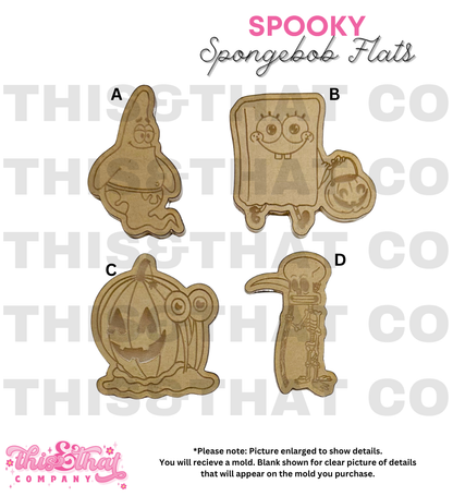 Silicone Mold For Resin | Spooky Sponge Halloween