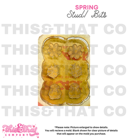 Silicone Mold for Resin | Spring Studs/ Bits