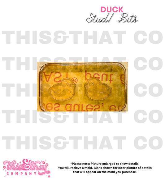 Silicone Mold for Resin | Duck Studs/ Bits