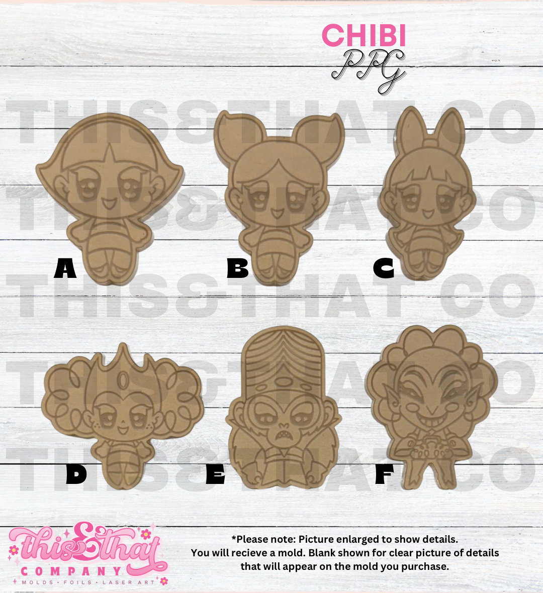 Silicone Mold For Resin | Chibi PPG