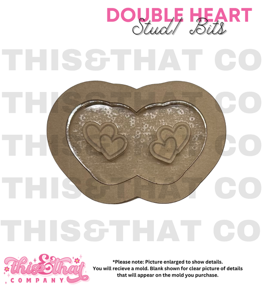 Silicone Mold For Resin | Heart Stud/ Bits