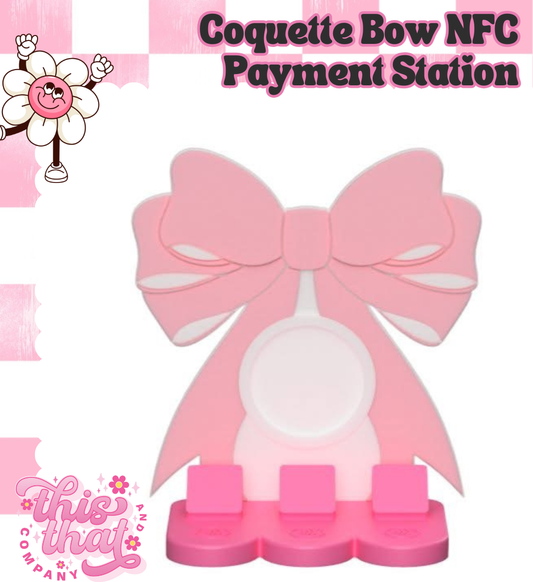 3D Print | Payment Station | FULLY CUSTOMIZABLE | Coquette Bow