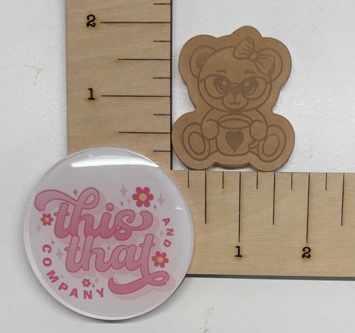 Silicone Mold for Resin | Bear w/ Glasses Flat