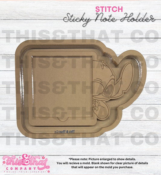 Silicone Mold for Resin | Alien Sticky Note Holder