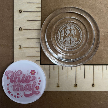 Silicone Mold for Resin | Halloween Girly Skelly Shaker