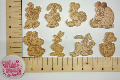 Silicone Mold For Resin | Easter Mouse & Friends Flats