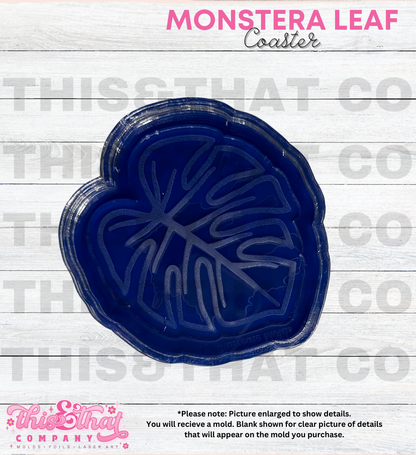 Silicone Mold | Monstera Leaf Cup Coaster