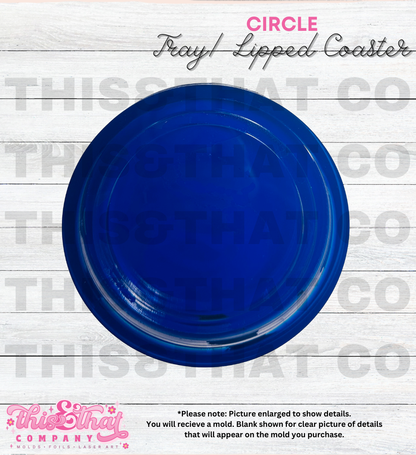 Silicone Mold For Resin | Circle Tray / Lipped Coaster