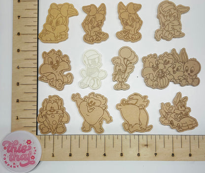 Silicone Mold For Resin |  Nostalgic Baby Tunes Flats