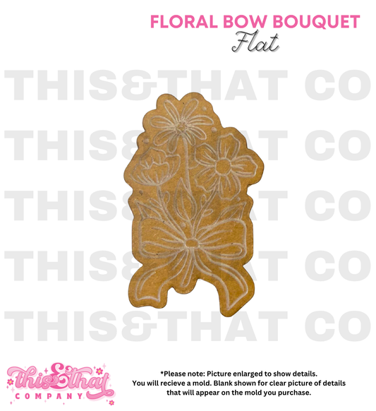 Silicone Mold for Resin | Floral Bow Bouquet