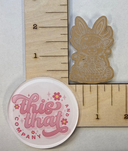 Silicone Mold for Resin | Easter Highland Cow