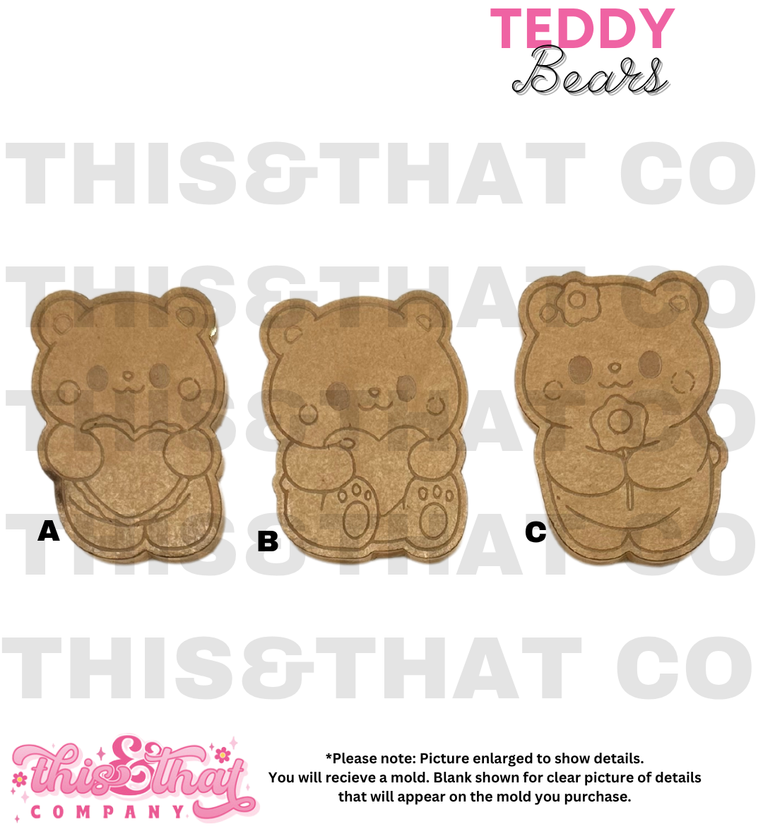 Silicone Mold For Resin | Teddy Bears